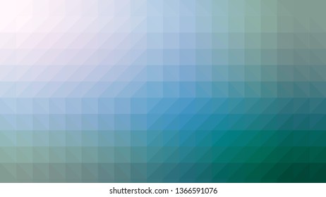 Turquoise blue Abstract horizontal geometric low poly backgound modern design, vector illustration business template
