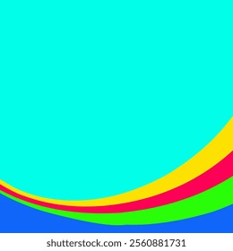 turquoise blue background. For advertising. Vector. Illustration.
