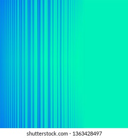 Turquoise blue colored striped lines simple & sparse background. Ideal for brochure & flyer cover template, layout.