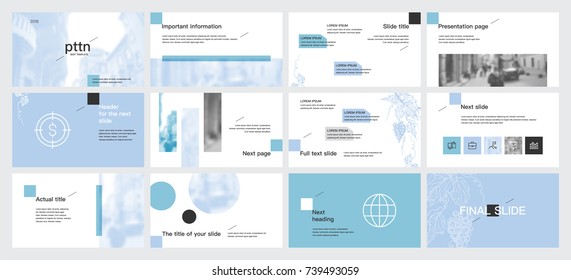 Turquoise and Blue elements on a white background. This template is the best as a business presentation, used in marketing and advertising, the annual report, flyer and banner