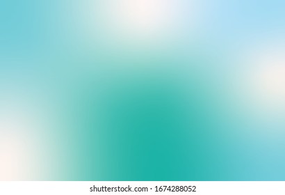 Turquoise blue gradient background  Abstract blurred texture  Wallpaper for website design   social media advertising  Vector
