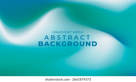 Diseño de fondo Abstractas de malla degradada azul turquesa