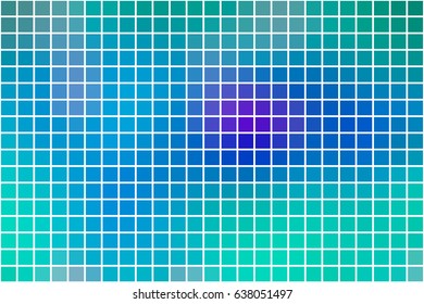 Turquoise blue purple abstract vector square tiles over white mosaic background