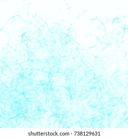 turquoise blue watercolor stroke pattern with little dark strokes, white background, vector illustration