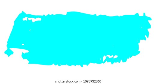Turquoise Brushes Grunge Paint stripe. Distressed Vector Brush Stroke. Color Modern Textured banner. Dirty Artistic Design Elements. Creative Design Elements. Perfect For Logo, Banner, Icon. 
