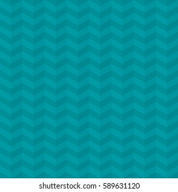 Turquoise Chevron Pattern. Neutral Seamless Herringbone Wallpaper Pattern for Modern Design in Flat Style. Tileable Geometric Tech Vector Background.