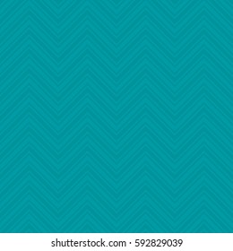 Turquoise Chevron Pattern. Neutral Seamless Herringbone Wallpaper Pattern for Modern Design in Flat Style. Tileable Geometric Technology Vector Background.
