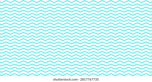 Turquoise Chevron Seamless Pattern Background - Retro Zigzag Geometric Repeat Texture for Design