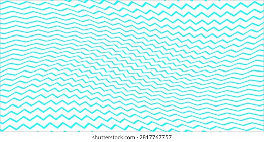 Turquoise Chevron Seamless Pattern Background - Retro Zigzag Geometric Repeat Texture for Design