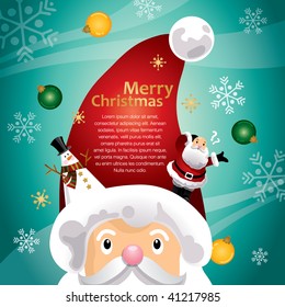 turquoise christmas hat template