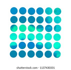 Turquoise circle gradient set with modern abstract backgrounds.Grey fluid covers for calendar, brochure, invitation,cards.Trendy soft color.Template with round gradient set for screens and mobile app.