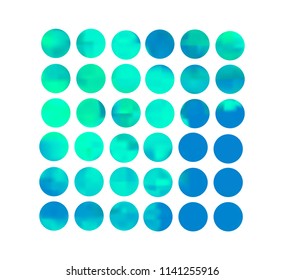 Turquoise circle gradient set with modern abstract backgrounds.Grey fluid covers for calendar, brochure, invitation,cards.Trendy soft color.Template with round gradient set for screens and mobile app.