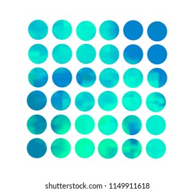 Turquoise circle gradient set with modern abstract backgrounds.Grey fluid covers for calendar, brochure, invitation,cards.Trendy soft color.Template with round gradient set for screens and mobile app.