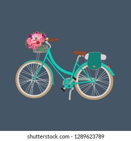 turquoise ladies bike