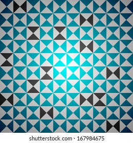 Turquoise clean vector color triangle seamless background pattern