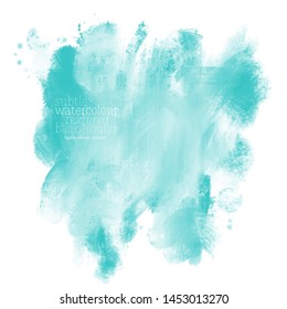 turquoise color brush strokes. eps 8