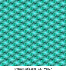 Turquoise color clean vector diamond diagonal seamless background pattern