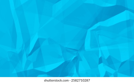 turquoise color wrinkle paper backdrop background with blank space vector