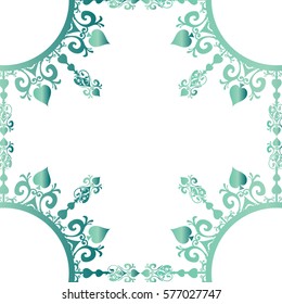 Turquoise Corner Frame