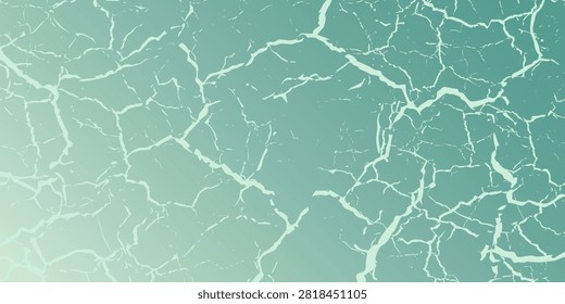 Turquoise crack vector illustration. Vector eps10