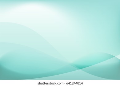 Turquoise Curve Abstract Background Vector Illustration