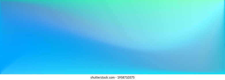 Turquoise Dark Horizontal Lines Backdrop. Color Natural Wavy Gradient Mesh. Colorful Bright Wavy Gradient Mesh. Indigo Vibrant Blue Blurred Texture Illustration. Sea Trendy Background.