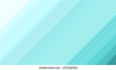 Turquoise Diagonal Stripes Background Vector Art