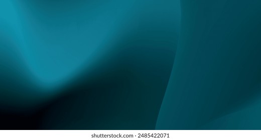 Turquesa, verde esmeralda, fondo abstracto borroso degradado, Ilustración vectorial.