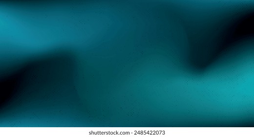 Turquesa, verde esmeralda, fondo abstracto borroso degradado, Ilustración vectorial.