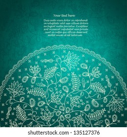 turquoise flower background