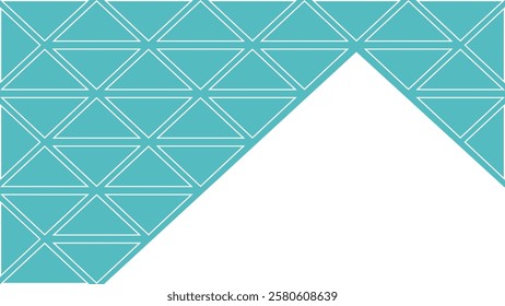 Turquoise geometric background vector. Use for backdrop, web page background, presentation background, banner.