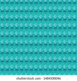 turquoise geometric seamless pattern with diamonds