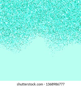 Turquoise Glitter Texture Border Abstract Golden Stock Vector (Royalty ...