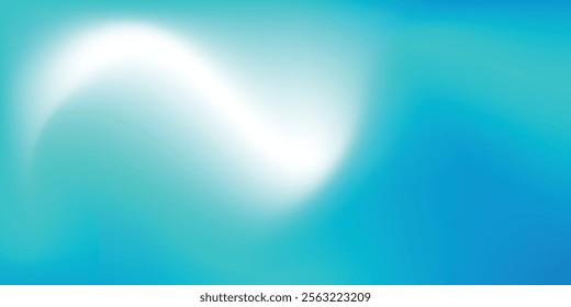 Turquoise gradient background, Abstract backdrop presentation product.