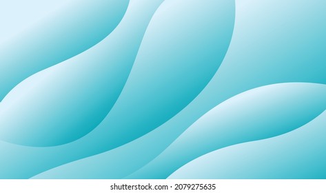Fondo del degradado turquesa. Plantilla geométrica de abstrato verde turquesa con líneas onduladas. Fondo vectorial. Papel tapiz de la ilustración.