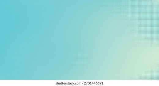 Turquoise Gradient Background With Halftone Dots For Modern Design And Tech Projects
