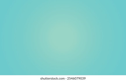 Turquoise gradient blurred smooth background design suitable for wallpaper, background, screen saver, etc.
