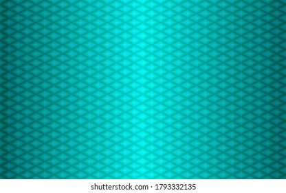 Turquoise gradient geometric style background. Turquoise vector polygonal rectangles illustration. Bright abstract rhombus mosaic background for design, business, print, web. Seamless pattern.