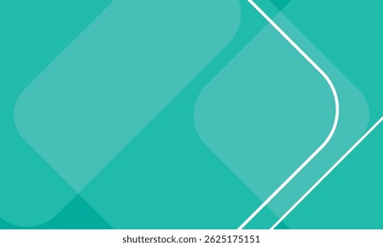 Turquoise green abstract background. Dynamic shapes composition. Vector illustration for banners, presentation templates and social media.