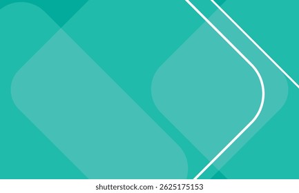 Turquoise green abstract background. Dynamic shapes composition. Vector illustration for banners, presentation templates and social media.