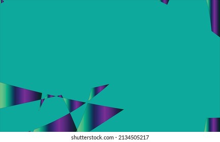 turquoise green background and purple pattern