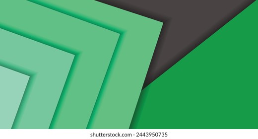 Turquoise Green and Black background vector overlapping on dark space for background design, eps10
