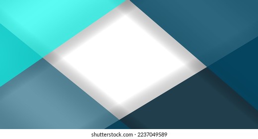 Capas superpuestas vectoriales de fondo azul y verde turquesa en el espacio oscuro para el diseño de fondo blanco gris