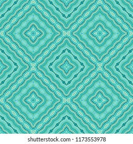 Turquoise - green seamless ornamental texture