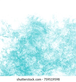 turquoise green watercolor cloud pattern with white gaps on white background, vector illustration