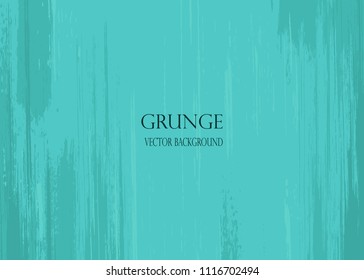 Turquoise grunge background. Old paint, texture for design. vector