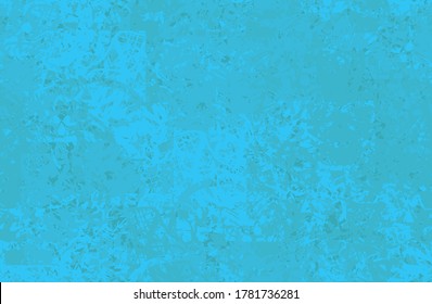 Turquoise grunge background. Seamless abstract texture. A chaotic repeating pattern. Pop art handmade art
