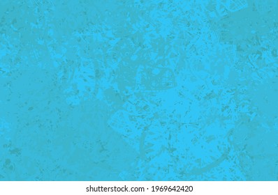 Türkisfarbener Hintergrund. Nahtlose abstrakte Textur. Ein chaotisches sich wiederholendes Muster. Pop-Art handgefertigte Kunst