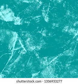 Turquoise grunge background. The texture of the brush