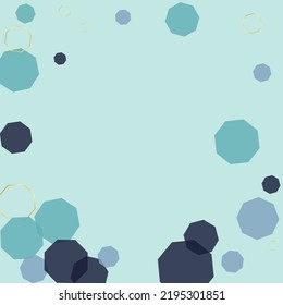 Turquoise Hexagon Background Blue Vector. Cell Energy Illustration. Lattice Backdrop. Dark Blue Polygon Elegant. Geometric Texture.